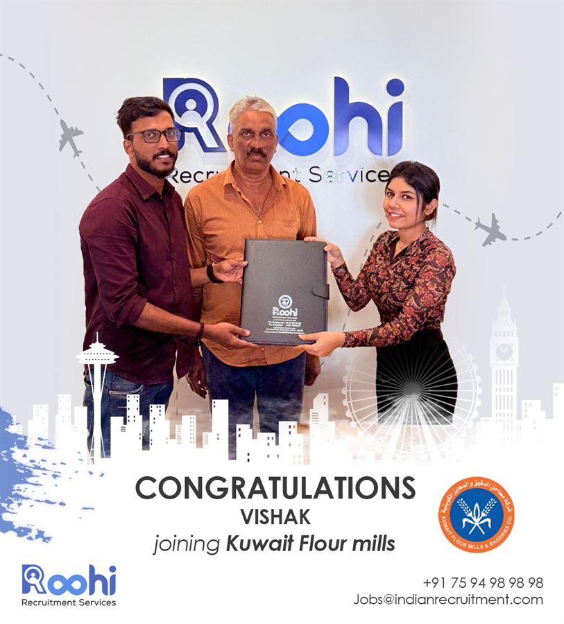 Vishak — placed by Roohi at Kuwait Flour Mills