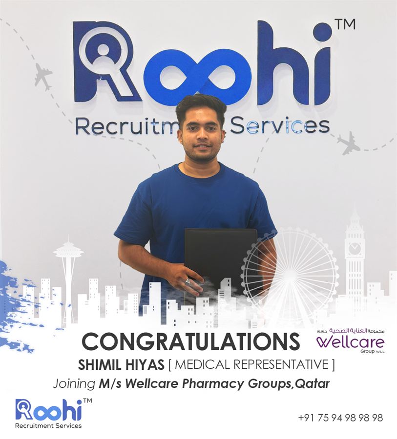 Shimil Hiyas — placed by Roohi at Wellcare Pharmacy Groups, Qatar